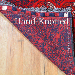 Hand-Knotted Baluchi Turkoman Handmade 100% Wool Rug (Size 2.9 X 9.10) Cwral-6792