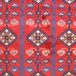 Hand-Knotted Turkish Taban Traditional Tribal Handmade Wool Rug (Size 6.7 X 10.2) Cwral-6816