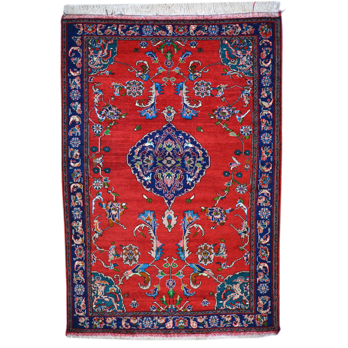 Hand-Knotted Turkish Taban Traditional Tribal Handmade Wool Rug (Size 5.6 X 8.11) Cwral-6831