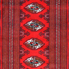 Load image into Gallery viewer, Hand-Knotted Turkman Afghan Rug Wool (Size 2.8 X 9.2) Cwral-6852