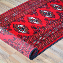 Load image into Gallery viewer, Hand-Knotted Turkman Afghan Rug Wool (Size 2.8 X 9.2) Cwral-6852