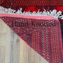 Load image into Gallery viewer, Hand-Knotted Turkman Afghan Rug Wool (Size 2.8 X 9.2) Cwral-6852