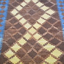 Load image into Gallery viewer, Hand-Woven Tribal Reversible Kilim Handmade Wool Rug (Size 3.4 X 13.3) Cwral-6861