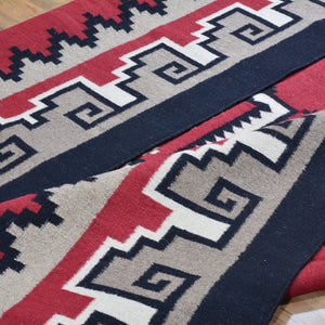 Hand-Woven Flatweave Navajo Style Handmade Wool Rug (Size 9.0 X 12.0) Cwral-6867