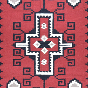Hand-Woven Southwestern Style Handmade Wool Rug (Size 8.10 X 11.9) Cwral-6870