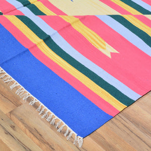 Tribal Handmade Southwestern Style Cotton Rug (Size 8.8 X 12.1) Cwral-6873