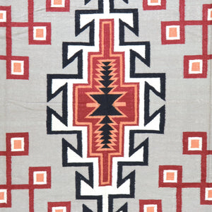 Hand-Woven Flatweave Navajo Style Handmade Wool Rug (Size 8.10 X 11.9) Cwral-6885
