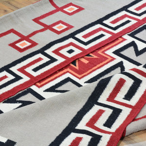 Hand-Woven Flatweave Navajo Style Handmade Wool Rug (Size 8.10 X 11.9) Cwral-6885