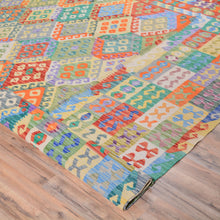 Load image into Gallery viewer, Hand-Woven Flatweave Reversible Kilim Wool Rug (Size 9.8 X 12.0) Cwral-6888