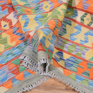 Hand-Woven Flatweave Reversible Kilim Wool Rug (Size 9.8 X 12.0) Cwral-6888