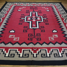 Load image into Gallery viewer, Hand-Woven Reversible Kilim Southwestern Design Wool Rug (Size 9.0 X 12.0) Cwral-6912