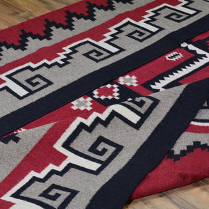Hand-Woven Reversible Kilim Southwestern Design Wool Rug (Size 9.0 X 12.0) Cwral-6912