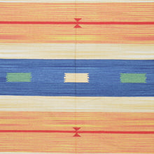 Load image into Gallery viewer, Hand-Woven Flatweave Cotton Kilim Southwestern Design Rug (Size 7.9 X 10.0) Cwral-6918