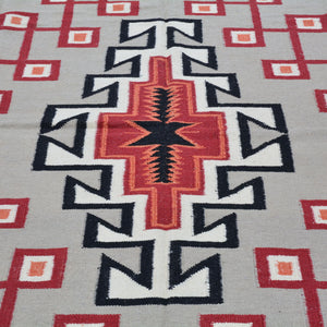 Hand-Woven Reversible Navajo Style Handmade Wool Rug (Size 8.0 X 10.0) Cwral-6924