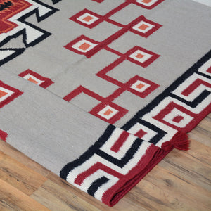 Hand-Woven Reversible Navajo Style Handmade Wool Rug (Size 8.0 X 10.0) Cwral-6924