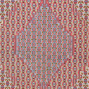 Hand-Woven Persian Sennah Kilim Village Rug 100% Wool (Size 8.3 X 11.4) Cwral-6930