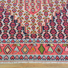 Load image into Gallery viewer, Hand-Woven Persian Sennah Kilim Village Rug 100% Wool (Size 8.3 X 11.4) Cwral-6930