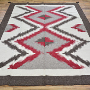 Hand-Woven Navajo Style Southwestern Design FlatWeave Rug (Size 6.0 X 9.0) Cwral-6945