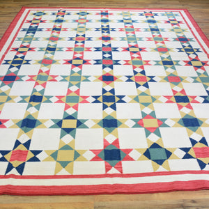 Hand-Woven Southwestern Design Handmade Flatweave Wool Rug (Size 7.11 x 11.7) Cwral-6957