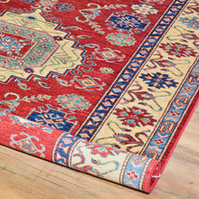 Load image into Gallery viewer, Hand-Knotted Super Kazak Design Handmade Wool Rug (Size 4.11 X 6.4) Brral-699