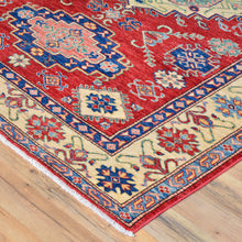 Load image into Gallery viewer, Hand-Knotted Super Kazak Design Handmade Wool Rug (Size 4.11 X 6.4) Brral-699