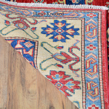Load image into Gallery viewer, Hand-Knotted Super Kazak Design Handmade Wool Rug (Size 4.11 X 6.4) Brral-699