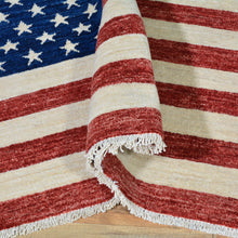 Load image into Gallery viewer, Hand-Knotted American Flag Handmade Wool Rug (Size 2.6 X 4.0) Cwral-7011