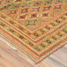 Load image into Gallery viewer, Mashwani Handmade Geometric Design Wool Rug (Size 5.4 X 6.9) Cwral-7029