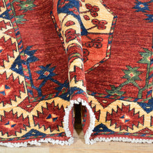 Load image into Gallery viewer, Hand-Knotted Afghan Ersari Wool Handmade Rug (Size 3.1 X 12.8) Cwral-7095