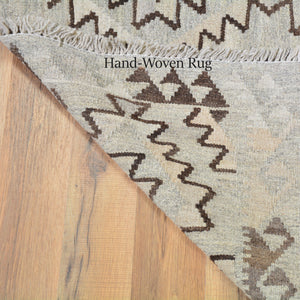 Hand-Woven Flatweave Afghan Kilim Extra Long Runner 100% Wool Rug (Size 2.8 X 32.8) Cwral-7098