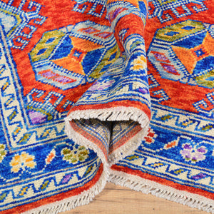 Hand-Knotted Ersari Design Handmade Wool Rug (Size 4.1 X 6.2) Cwral-7119