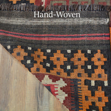 Load image into Gallery viewer, Hand-Woven Tribal Afghan Kilim Reversible Wool Rug (Size 9.1 X 16.1) Cwral-7128