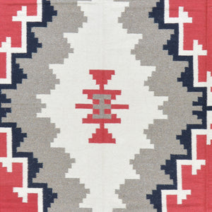 Hand-Woven Southwestern Design Handmade Wool Rug (Size 9.0 X 12.0) Cwral-7137