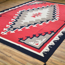 Load image into Gallery viewer, Hand-Woven Southwestern Design Handmade Wool Rug (Size 9.0 X 12.0) Cwral-7137