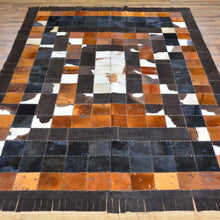 Load image into Gallery viewer, Turkish Cowhide Patchwork Hand Stitched (Size 5.4 X 8.2) Cwral-7170