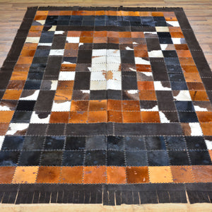 Turkish Cowhide Patchwork Hand Stitched (Size 5.4 X 8.2) Cwral-7170