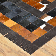 Load image into Gallery viewer, Turkish Cowhide Patchwork Hand Stitched (Size 5.4 X 8.2) Cwral-7170
