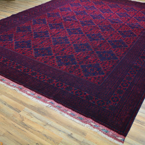 Hand-Knotted Fine Tribal Khal Mohammadi Wool Rug (Size 9.9 X 13.3) Cwral-7185