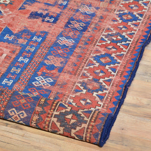 Hand-Knotted Vintage Caucasian Design Handmade Wool Rug (Size 4.3 X 7.1) Cwral-7233