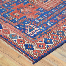 Load image into Gallery viewer, Hand-Knotted Vintage Caucasian Design Handmade Wool Rug (Size 4.3 X 7.1) Cwral-7233