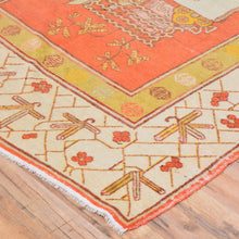 Load image into Gallery viewer, Hand-Knotted Vintage Yorkan Design Handmade Wool Rug (Size 4.8 X 6.9) Cwral-7236