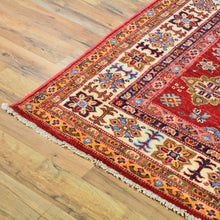 Load image into Gallery viewer, Hand-Knotted Fine Oriental Super Kazak Design Wool Rug (Size 4.0 X 6.0) Cwral-7239