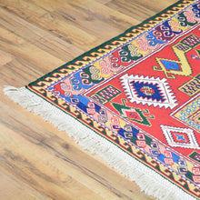 Load image into Gallery viewer, Hand-Woven Tribal Soumack Wool Handmade Rug (Size 5.2 X 7.8) Cwral-7341