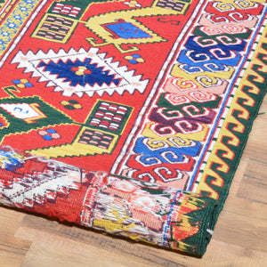 Hand-Woven Tribal Soumack Wool Handmade Rug (Size 5.2 X 7.8) Cwral-7341