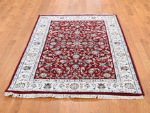 Load image into Gallery viewer, Hand-Knotted Fine Wool Silk Persian Nain Design Rug (Size 3.5 X 5.1) Cwral-7449