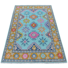 Load image into Gallery viewer, Hand-Knotted Kazak Design Wool Handmade Rug (Size 3.10 X 6.0 ) Cwral-7558