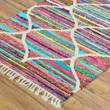 Load image into Gallery viewer, Hand-Woven Flatweave Multicolored Handmade Rug (Size 2.7 X 10.0) Cwral-7530