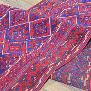 Multiple Weave Fine Mashwani Handmade 100% Wool Rug (Size 2.5 X 9.5) Cwral-7533