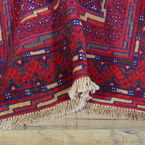 Multiple Weave Fine Mashwani Handmade 100% Wool Rug (Size 2.5 X 9.5) Cwral-7533