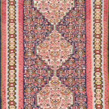 Load image into Gallery viewer, Hand-Woven Sennah Kilim Village Rug 100% Wool (Size 2.10 X 12.4) Cwral-7548